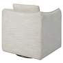 5_Uttermost Corben Off-White Fabric Swivel Chair more views