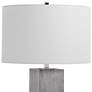 Uttermost Cordata 28 1/2" Light Gray Oak Wood Column Table Lamp