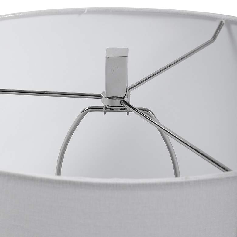 Image 5 Uttermost Cordata 28 1/2" Light Gray Oak Wood Column Table Lamp more views