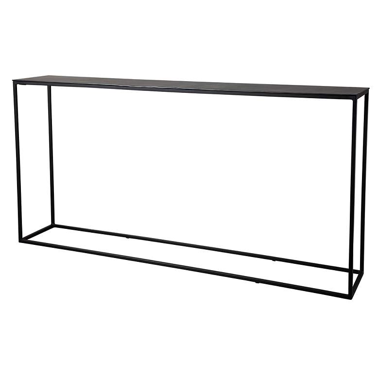 Image 3 Uttermost Coreene 64" Wide Bronze and Black Console Table more views