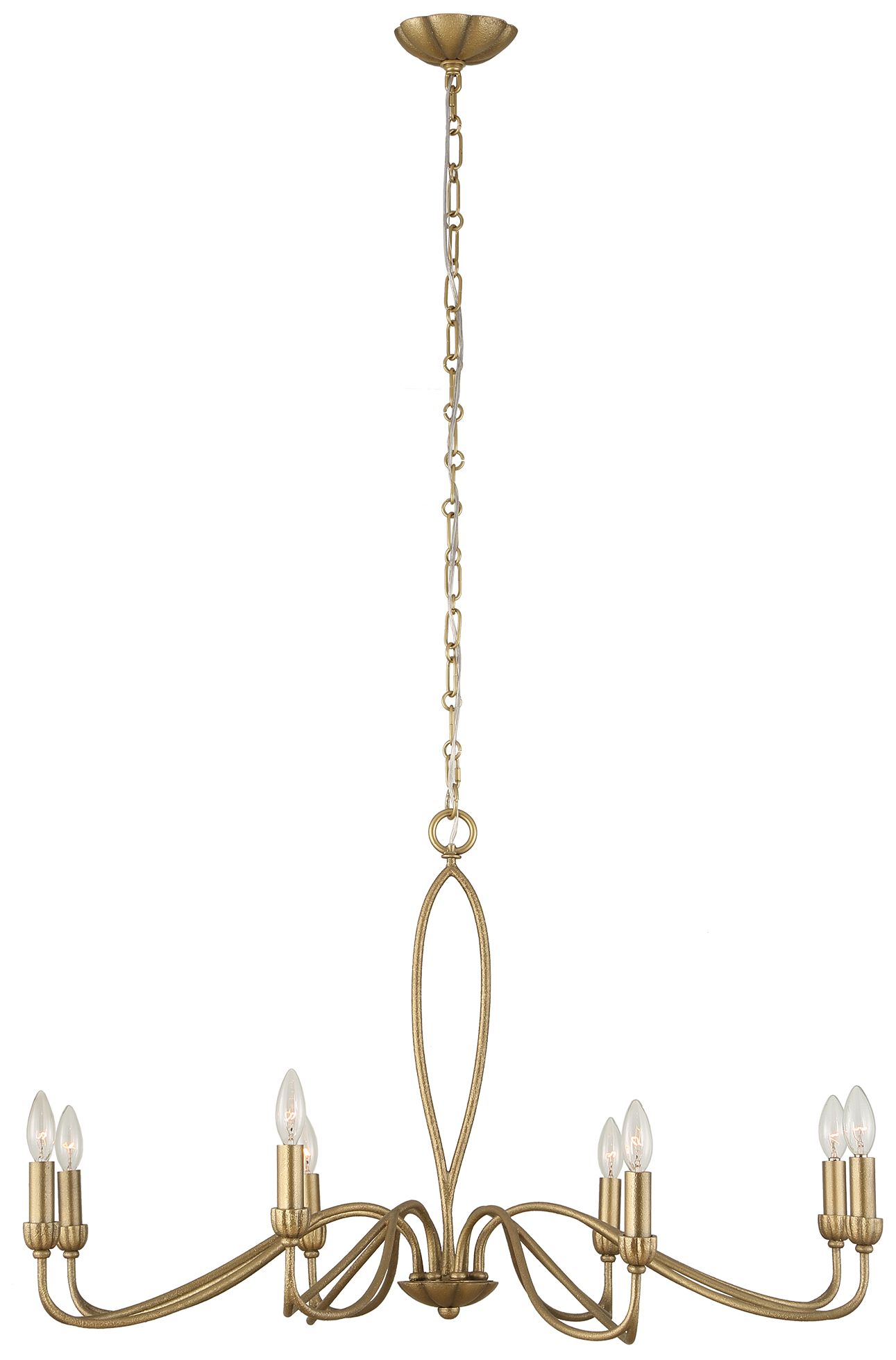 Image 5 Uttermost Corella 40" Wide Gold 8-Light Chandelier more views