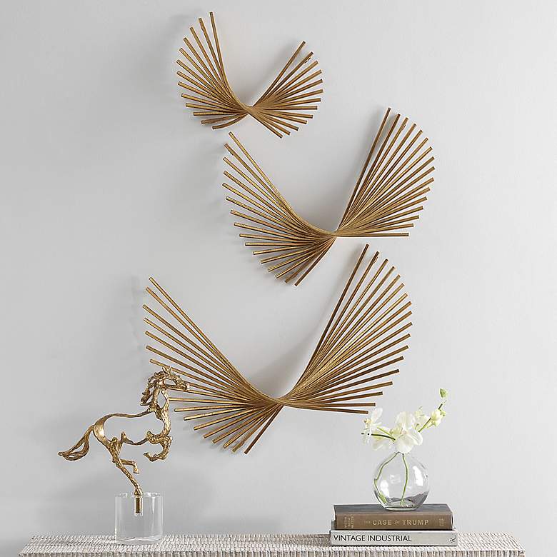 Image 3 Uttermost Coreograph Metal Wall Decor Set of 3 more views