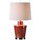 Uttermost Cornell 28" High Modern Brick Red Ceramic Jug Table Lamp