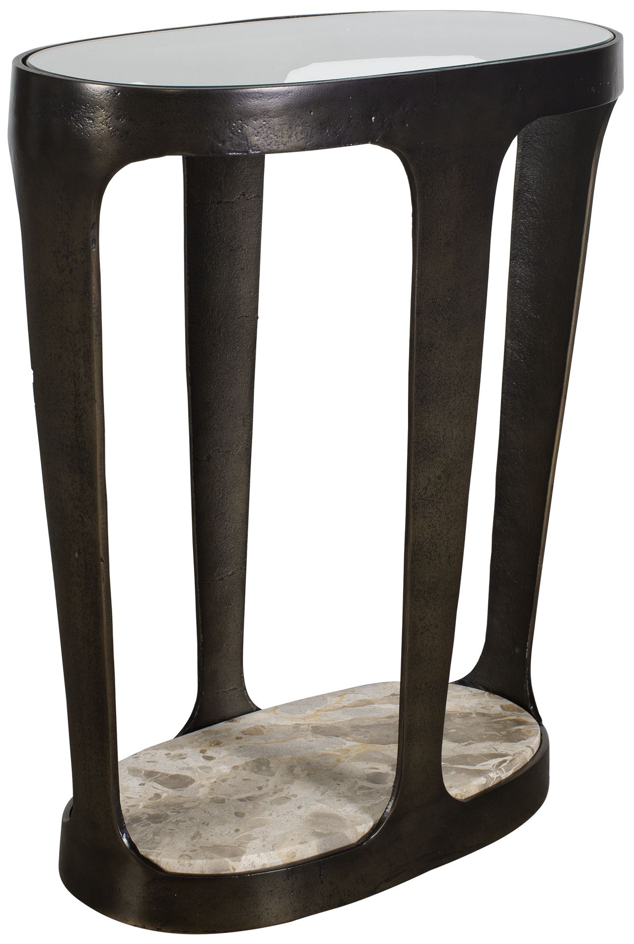 Image 3 Uttermost Coronado 20" W Dark Bronze Aluminum Accent Table more views