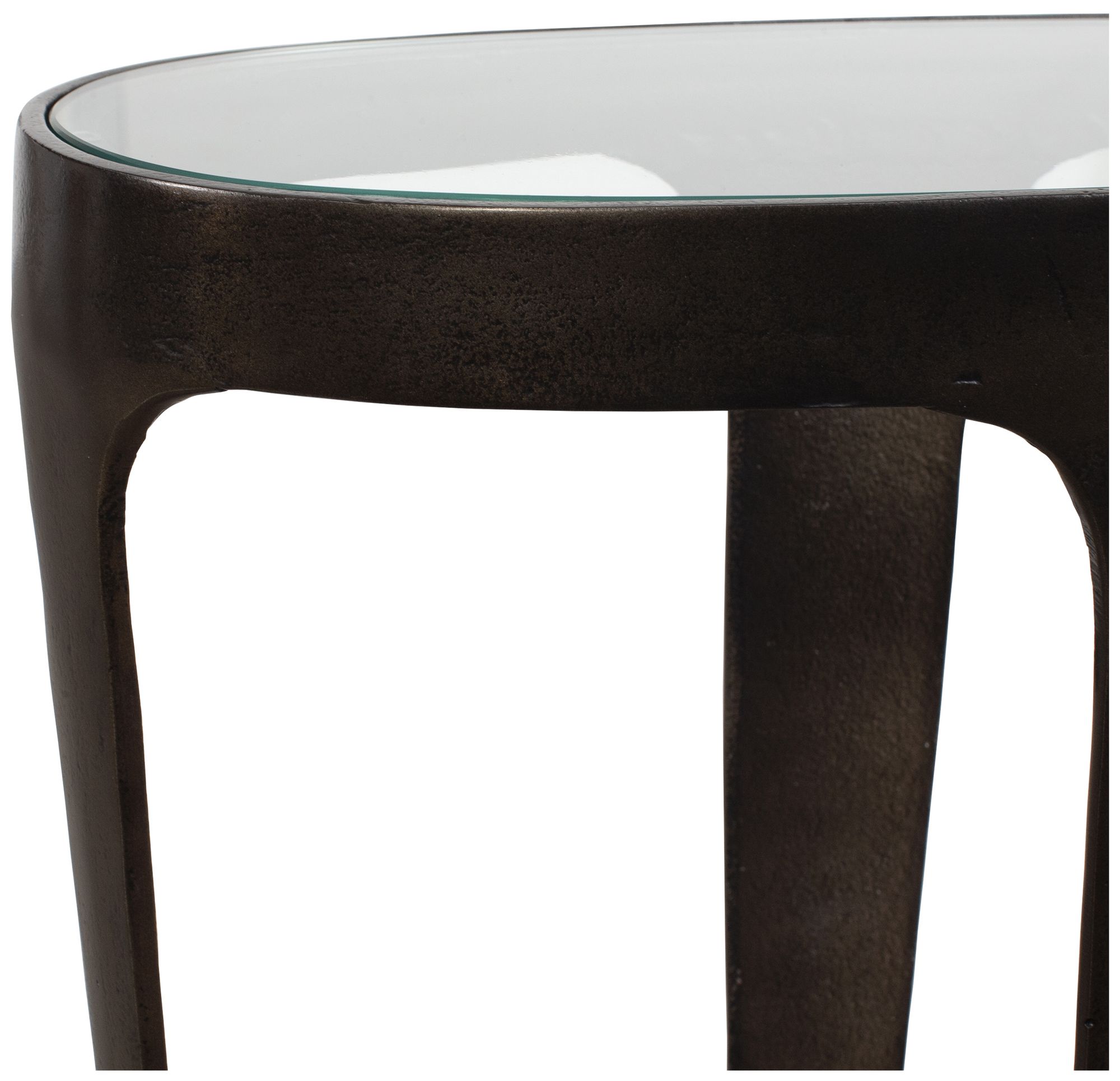 Image 4 Uttermost Coronado 20" W Dark Bronze Aluminum Accent Table more views