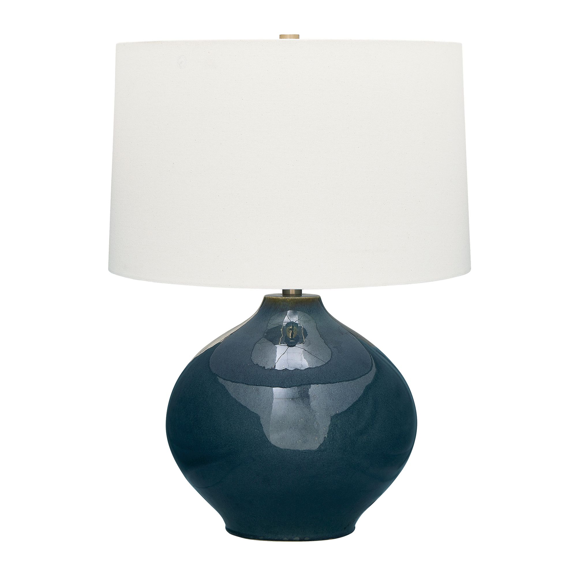 Image 4 Uttermost Corrine 24 1/2" High Mottle Blue Ceramic Table Lamp more views