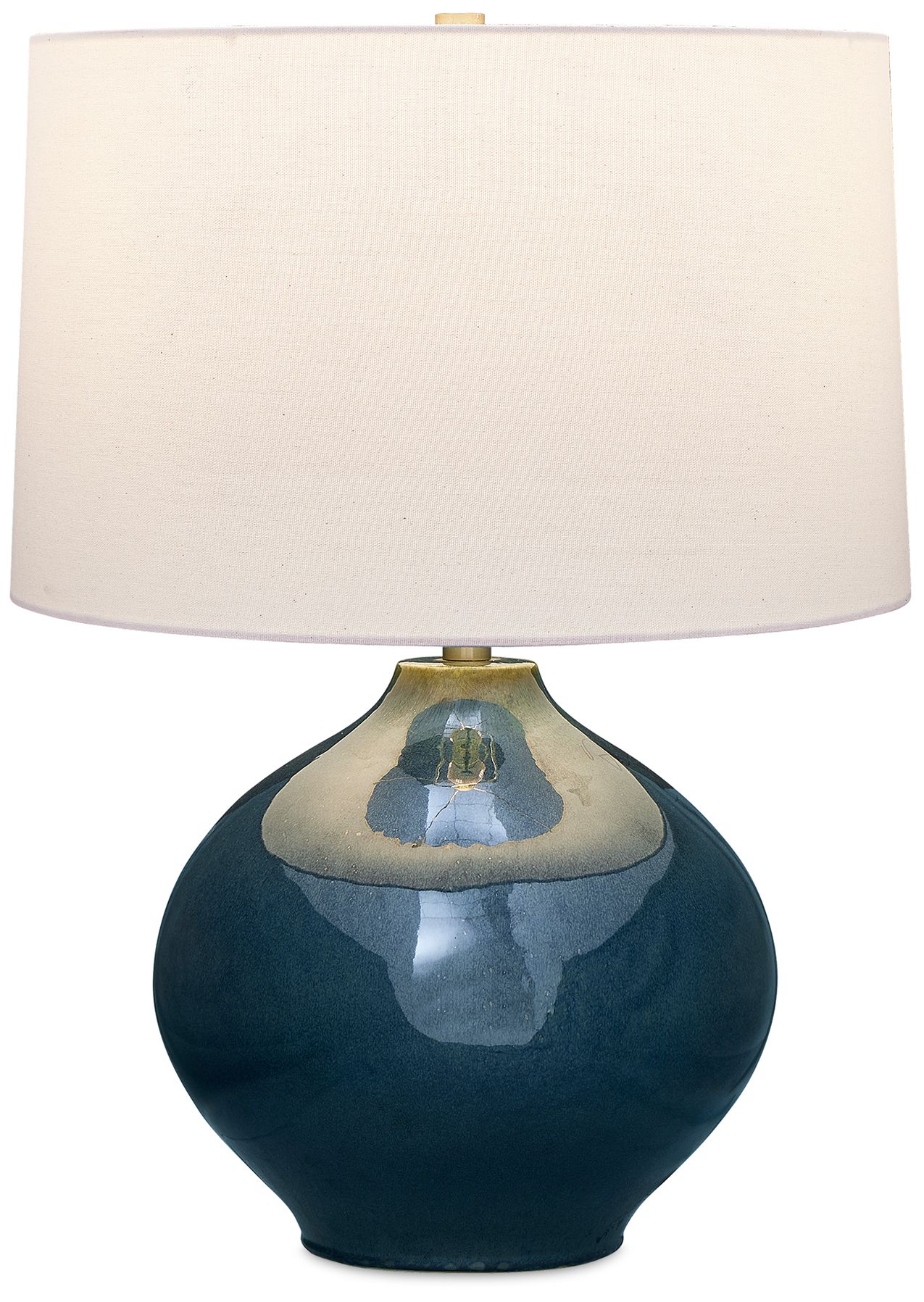 Image 2 Uttermost Corrine 24 1/2" High Mottle Blue Ceramic Table Lamp