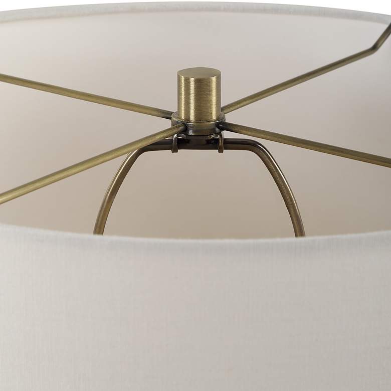 Image 7 Uttermost Cortado Honed Travertine Accent Table Lamp more views