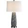 Uttermost Cortinada 27" Stone Gray Glazed Ceramic Table Lamp