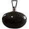 Uttermost Cosmos 11" High Ebony and Charcoal Glass Bottle