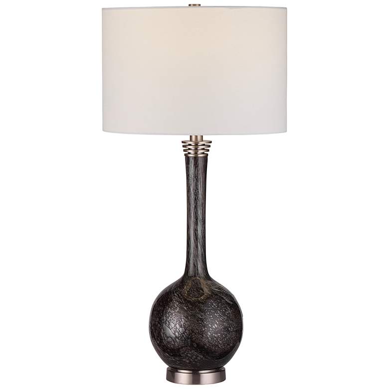 Image 2 Uttermost Cosmos 35 inch Ebony and Charcoal Bubble Glass Buffet Lamp