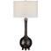 Uttermost Cosmos 35" Ebony and Charcoal Bubble Glass Buffet Lamp