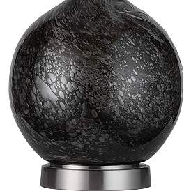 Image4 of Uttermost Cosmos 35" Ebony and Charcoal Bubble Glass Buffet Lamp more views