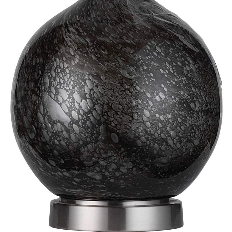 Image 4 Uttermost Cosmos 35 inch Ebony and Charcoal Bubble Glass Buffet Lamp more views