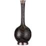 Uttermost Cosmos 35" Ebony and Charcoal Bubble Glass Buffet Lamp