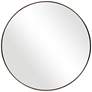Uttermost Coulson Brushed Brass 31 1/2" Round Wall Mirror