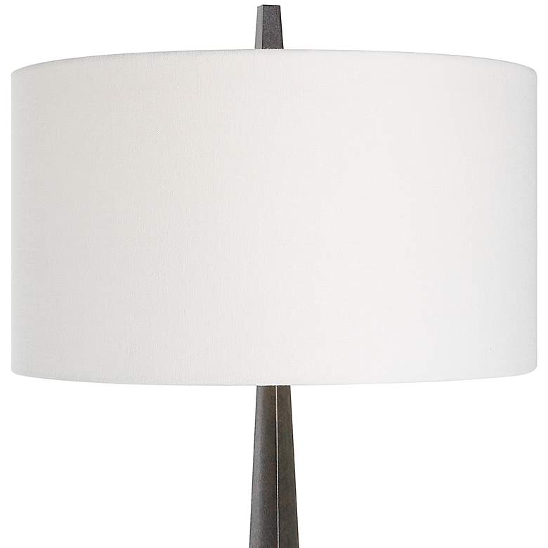Image 6 Uttermost Counteract 67 1/2" Aged Black Metal Modern Floor Lamp more views