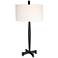 Uttermost Counteract Aged Black Metal Table Lamp
