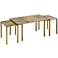 Uttermost Couper Gold Leaf 3-Piece Nesting Coffee Table Set