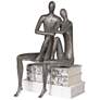 Uttermost Courtship 19" High Antique Nickel Couple Statue
