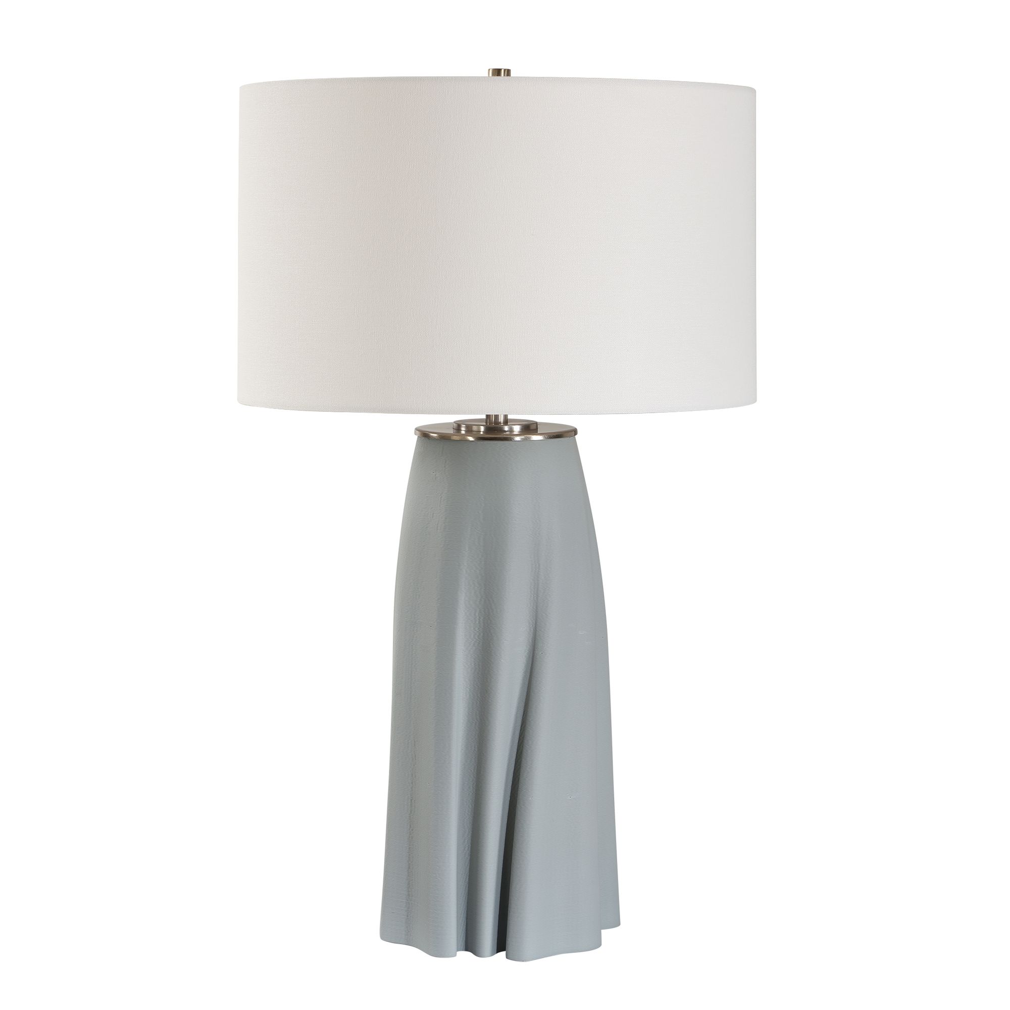 Image 4 Uttermost Cover Up 28 3/4" Light Blue Ceramic Table Lamp more views