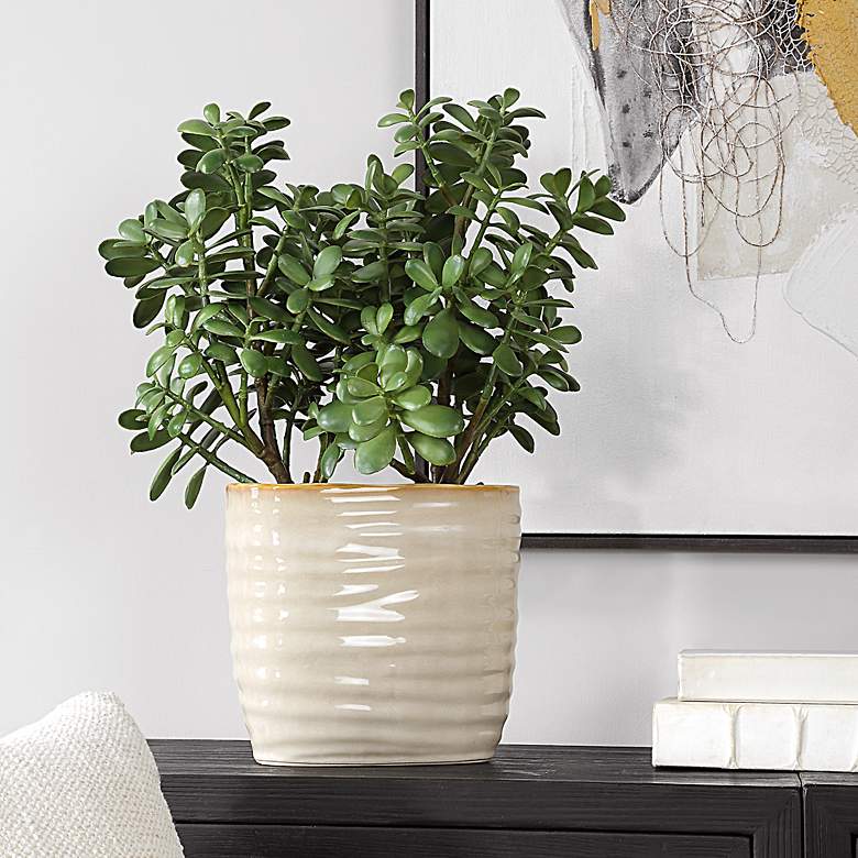 Image 1 Uttermost Crassula Jade 24" High Faux Plant in Pot