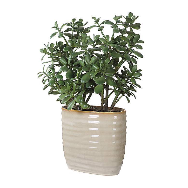 Image 3 Uttermost Crassula Jade 24" High Faux Plant in Pot more views