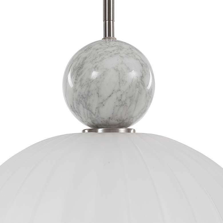 Image 3 Uttermost Creme 15 3/4 inch Wide Nickel Pendant Light more views