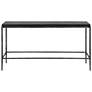 2_Uttermost Crescendo 60" L x 32" H Silver and Black Console Table