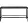 Uttermost Crescendo 60" L x 32" H Silver and Black Console Table