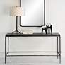 1_Uttermost Crescendo 60" L x 32" H Silver and Black Console Table