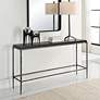 3_Uttermost Crescendo 60" L x 32" H Silver and Black Console Table more views