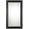 Uttermost Creston Black 41 1/2" x 71 1/2" Wood Floor Mirror