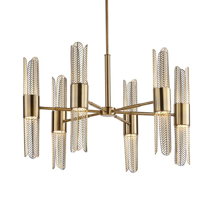 Image 4 Uttermost Cret 31" Wide 12-Light Chandelier more views