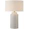 Uttermost Crimp 26 1/2" Distressed Ivory Glaze Ceramic Table Lamp
