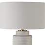 6_Uttermost Crimp 26 1/2" Distressed Ivory Glaze Ceramic Table Lamp more views