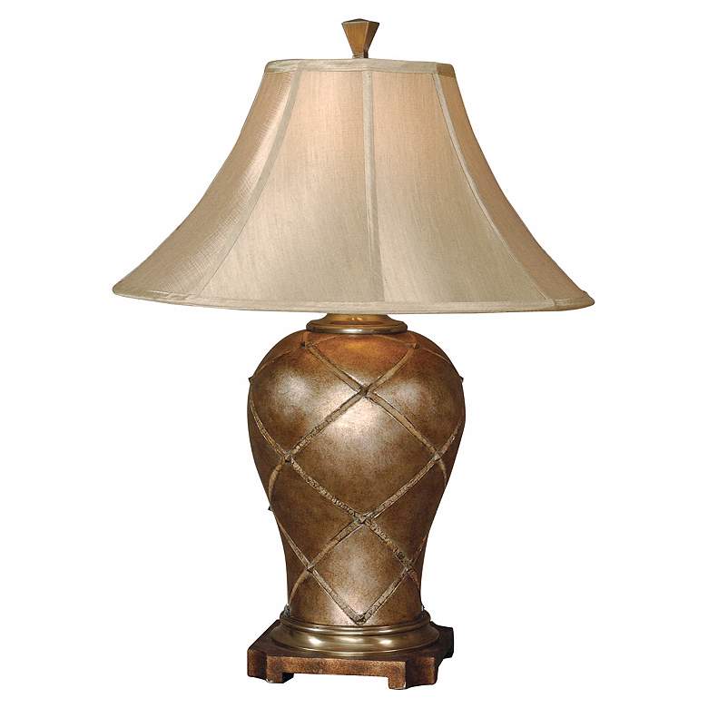 Image 1 Uttermost Crisscross Eggshell Table Lamp