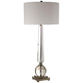 Image2 of Uttermost Crista Tapered Cut Crystal Column Table Lamp
