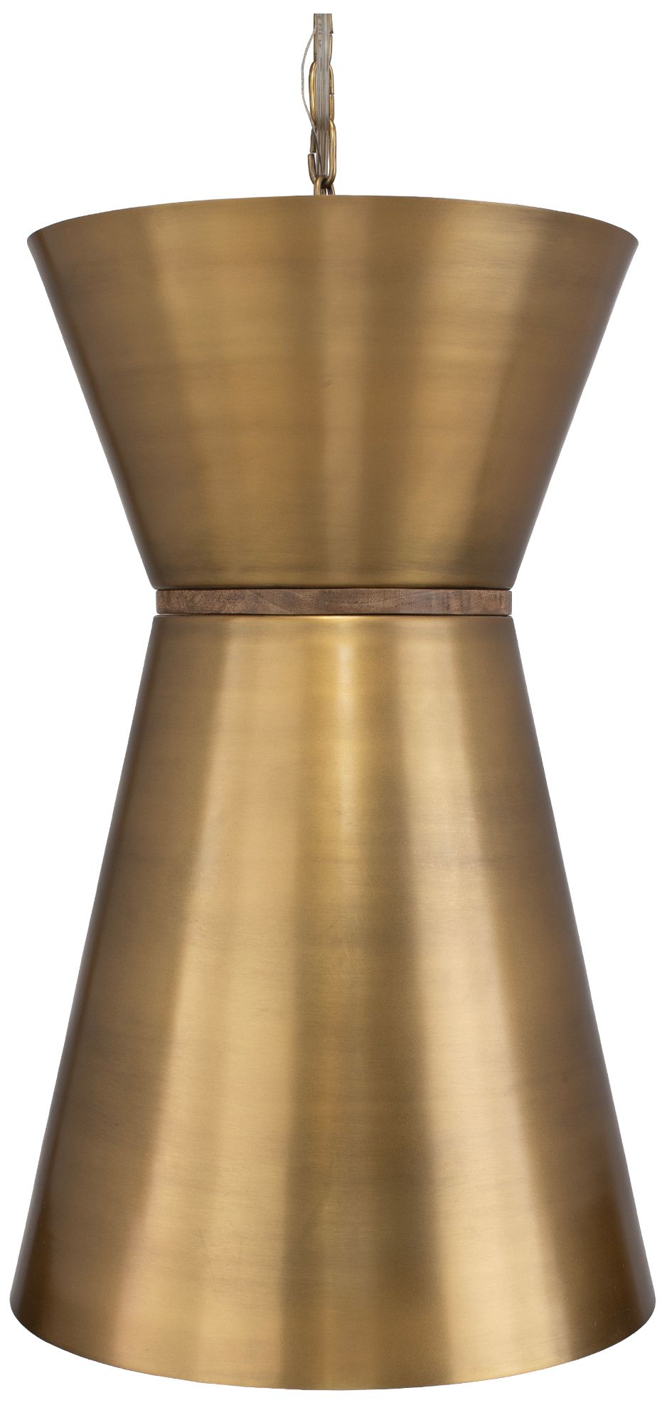 Image 3 Uttermost Crocker 14 1/2" Wide Antique Brass Pendant Light more views