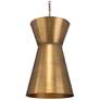 2_Uttermost Crocker 14 1/2" Wide 1 Lt Antique Brass Metal Pendant