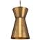 Uttermost Crocker 14 1/2" Wide 1 Lt Antique Brass Metal Pendant