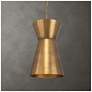 1_Uttermost Crocker 14 1/2" Wide 1 Lt Antique Brass Metal Pendant