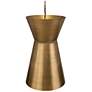 4_Uttermost Crocker 14 1/2" Wide 1 Lt Antique Brass Metal Pendant more views
