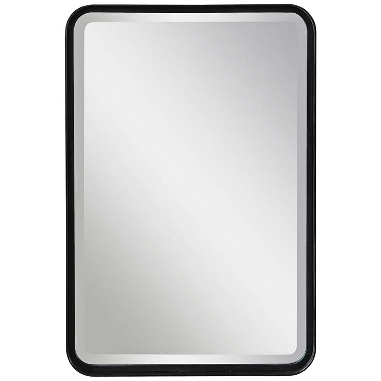Image 2 Uttermost Croften Black 20 1/4 inch x 30 1/4 inch Vanity Wall Mirror