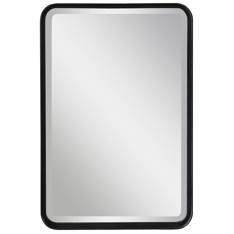Image 2 Uttermost Croften Black 20 1/4" x 30 1/4" Vanity Wall Mirror