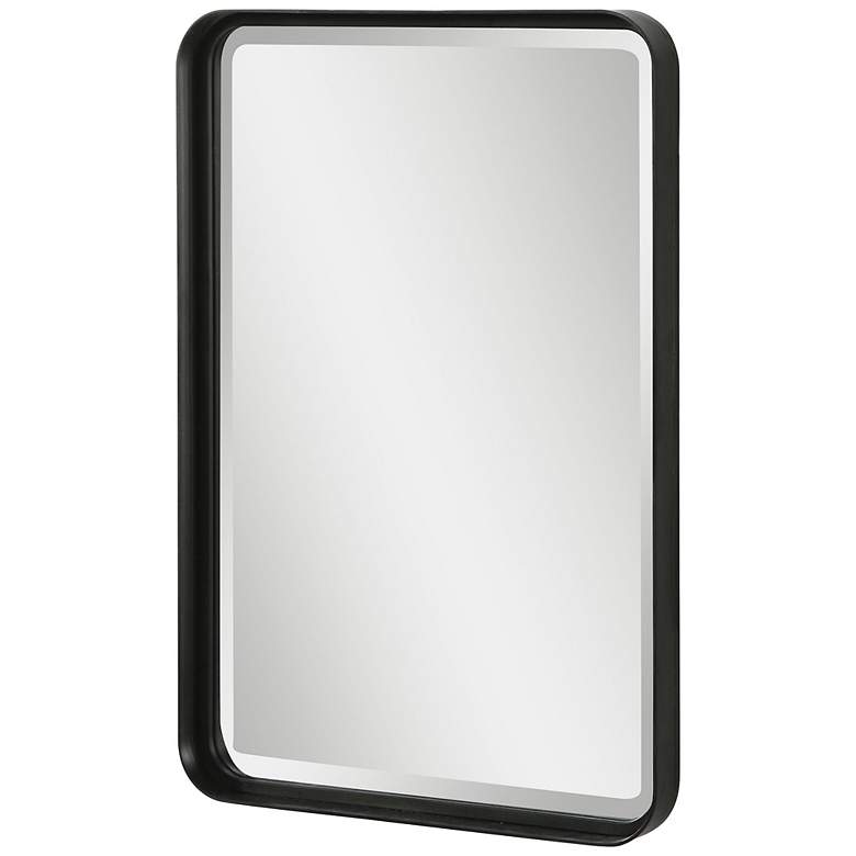 Image 3 Uttermost Croften Black 20 1/4" x 30 1/4" Vanity Wall Mirror more views
