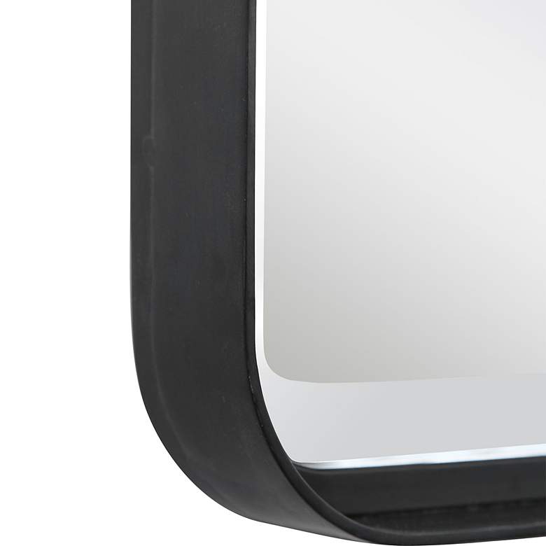 Image 5 Uttermost Croften Black 20 1/4" x 30 1/4" Vanity Wall Mirror more views