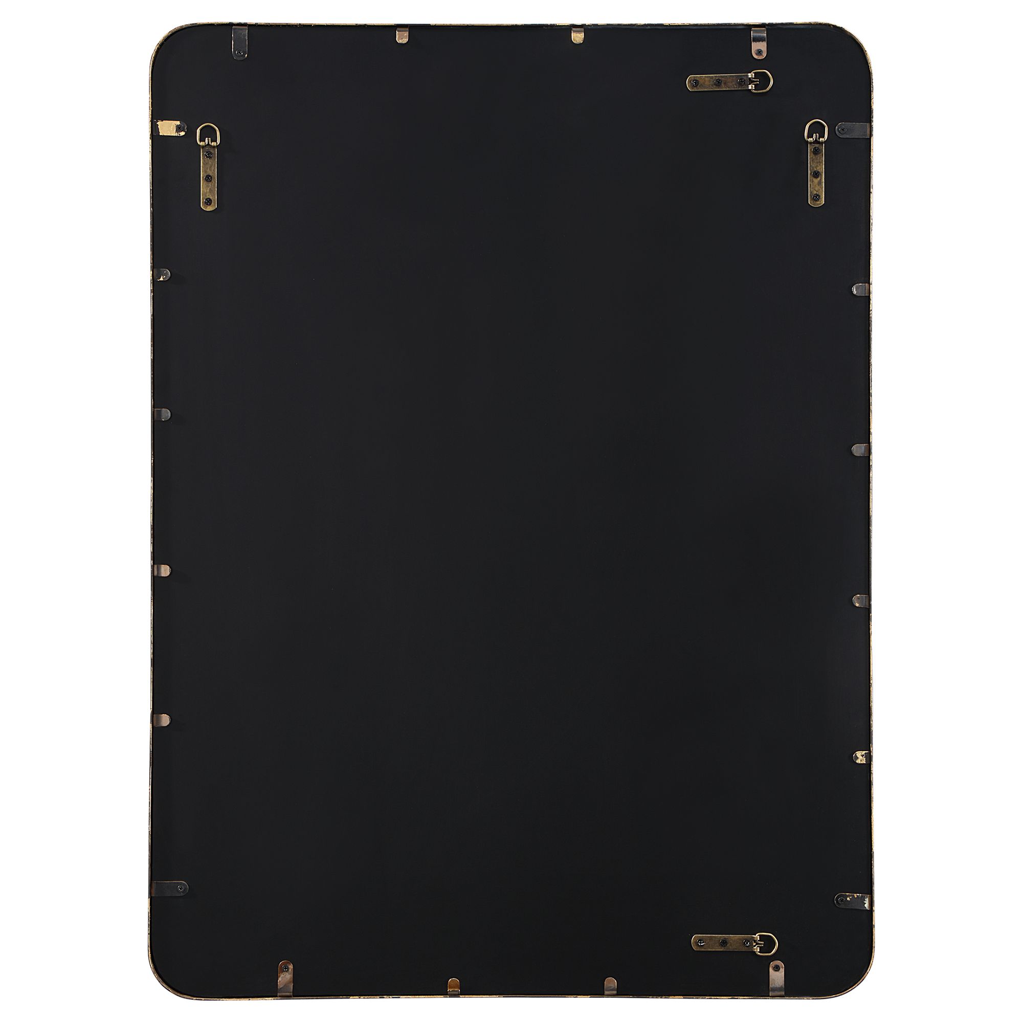 Image 7 Uttermost Crofton Antiqued Gold Leaf 30" x 40" Wall Mirror more views