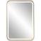 Uttermost Crofton Brass 22.3" x 32.3" Lighted LED Vanity Mirror
