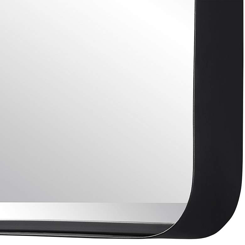 Image 5 Uttermost Crofton Satin Black 30" x 40" Wall Mirror more views